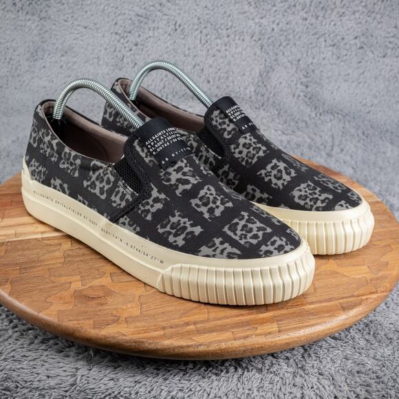 Allsaints London Spitalfields Slip On Cube Low Top Sneakers Men's 10 US 43 EU - Picture 1 of 9